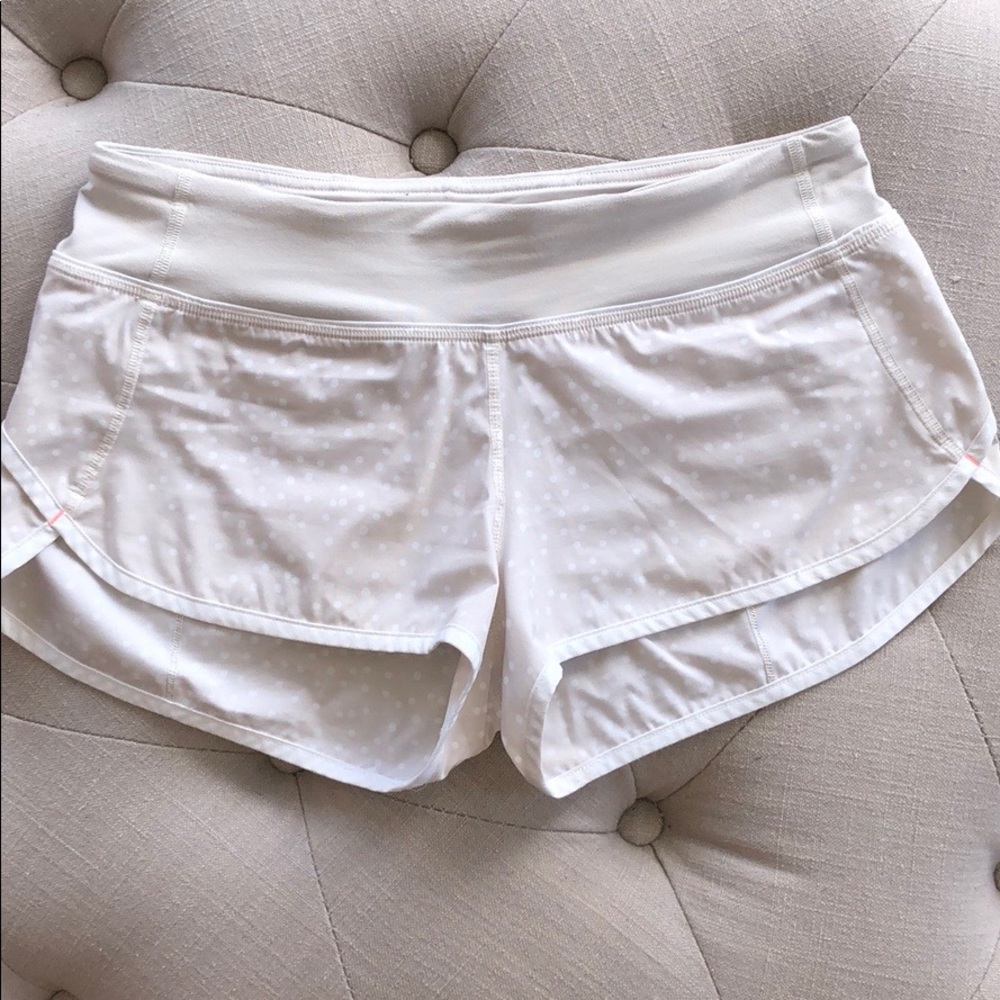 Lululemon shorts with white dots